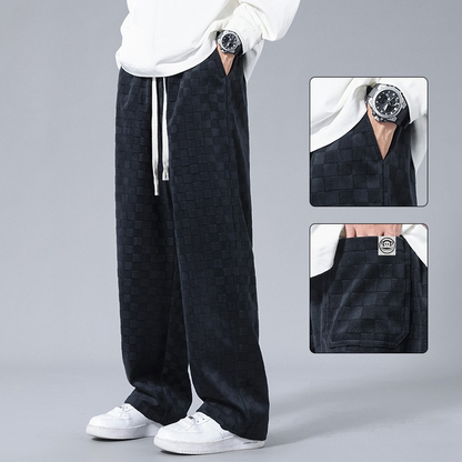 Lusso Corduroy Checkered Joggers